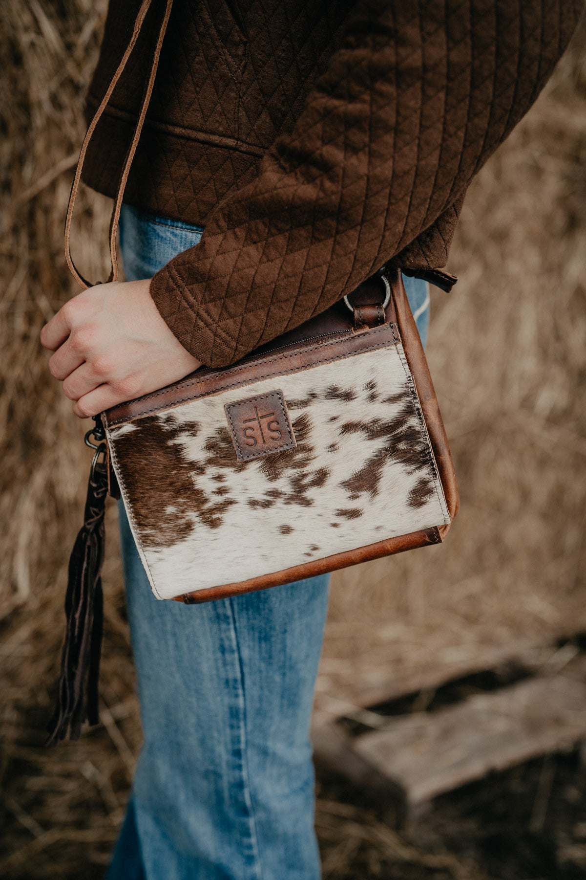 'Guadalupe' Cowhide Lily Crossbody by STS Ranchwear