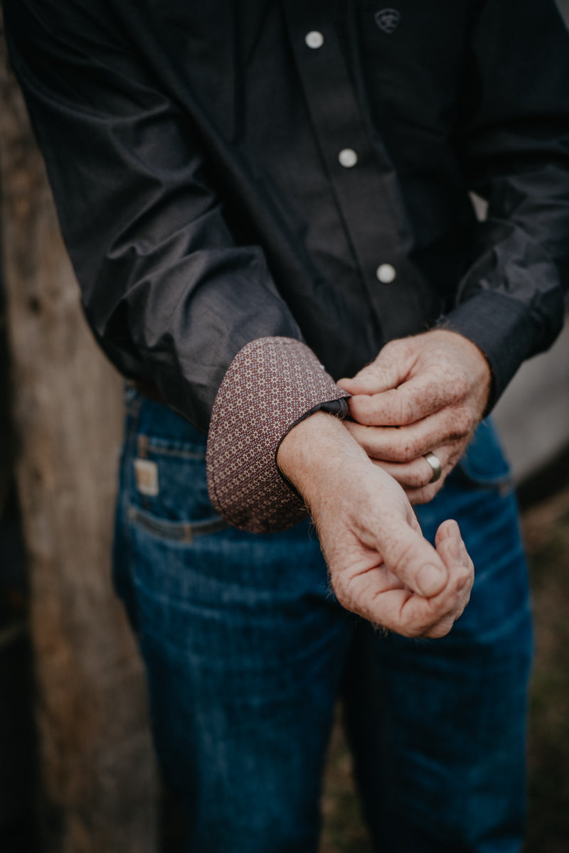 'Ledger' Men's Ariat Pinpoint Oxford Shirt (S-XXL)
