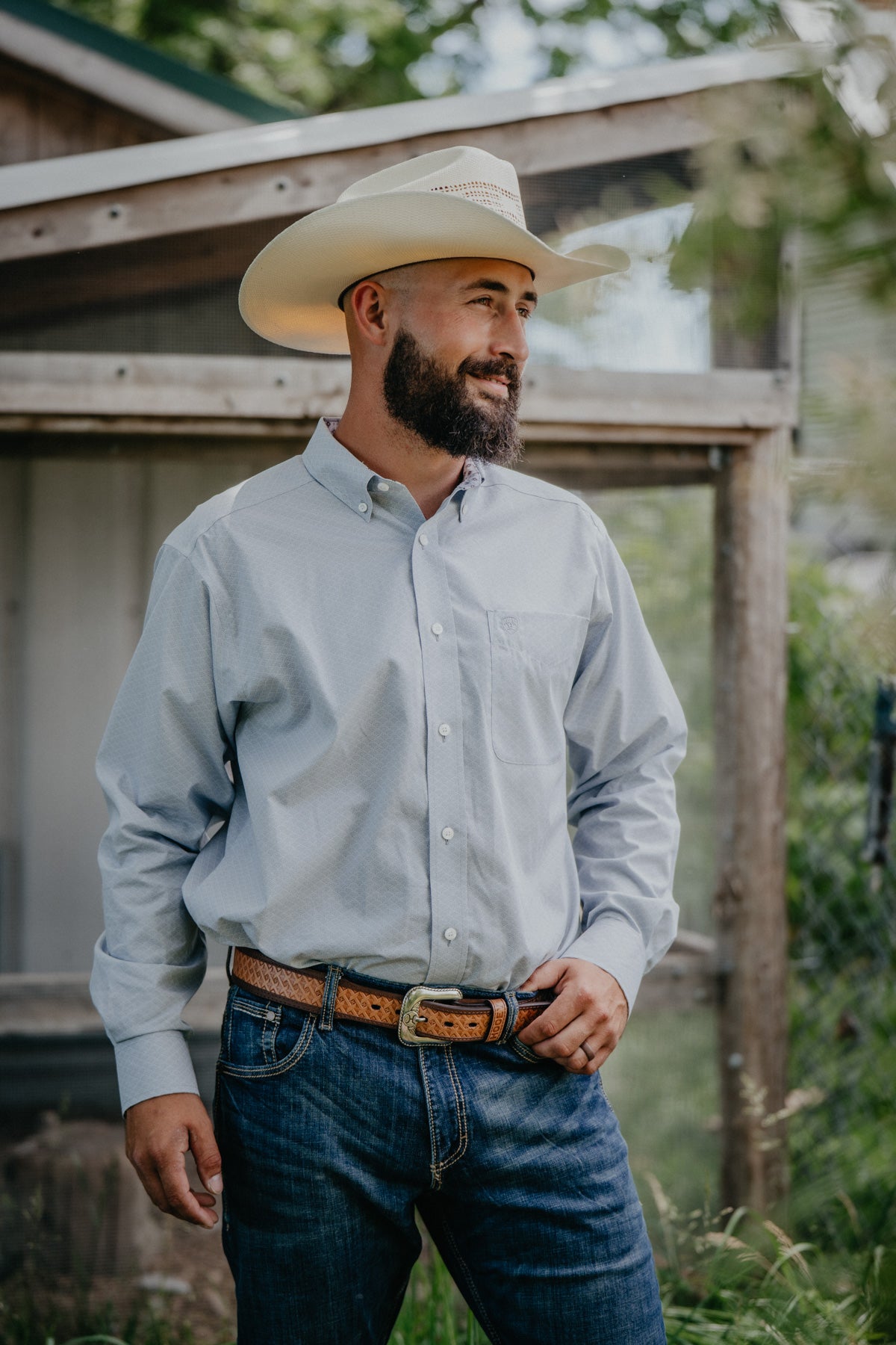 'Callum' Men's Wrinkle Free Ariat Shirt (S-XXL)