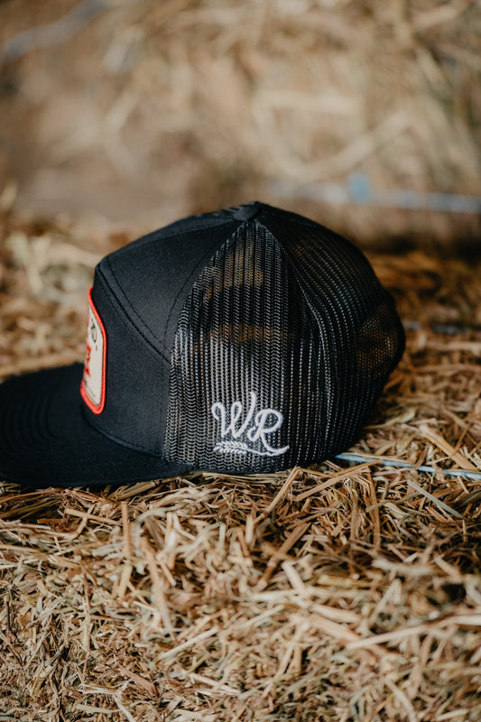 Black Canuck 7 Panel - Whiskey Road Hat Co