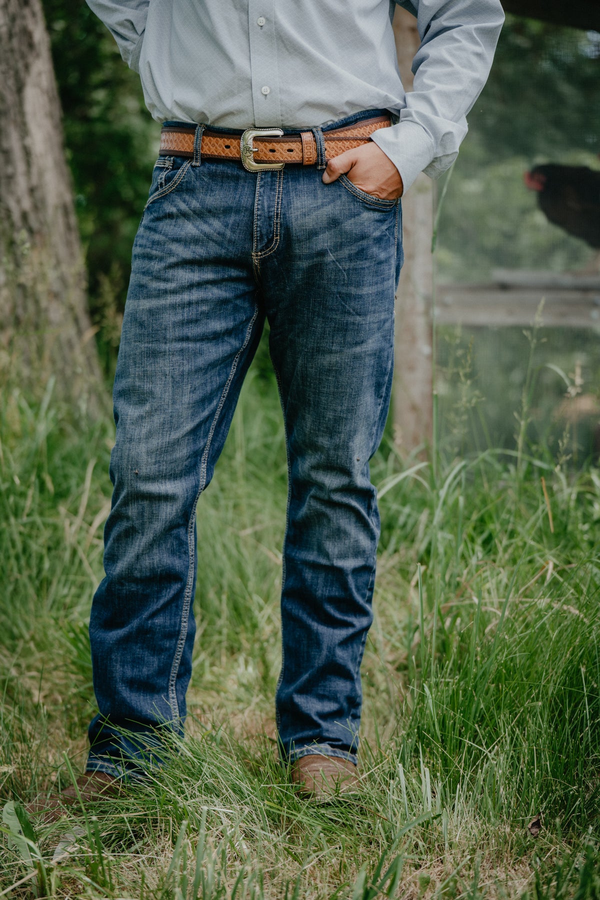 'Colton' Men's Retro Wrangler Slim Bootcut Jeans