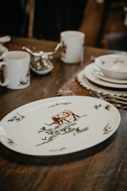 Ranch Life in Colour Ceramic Serving Platter