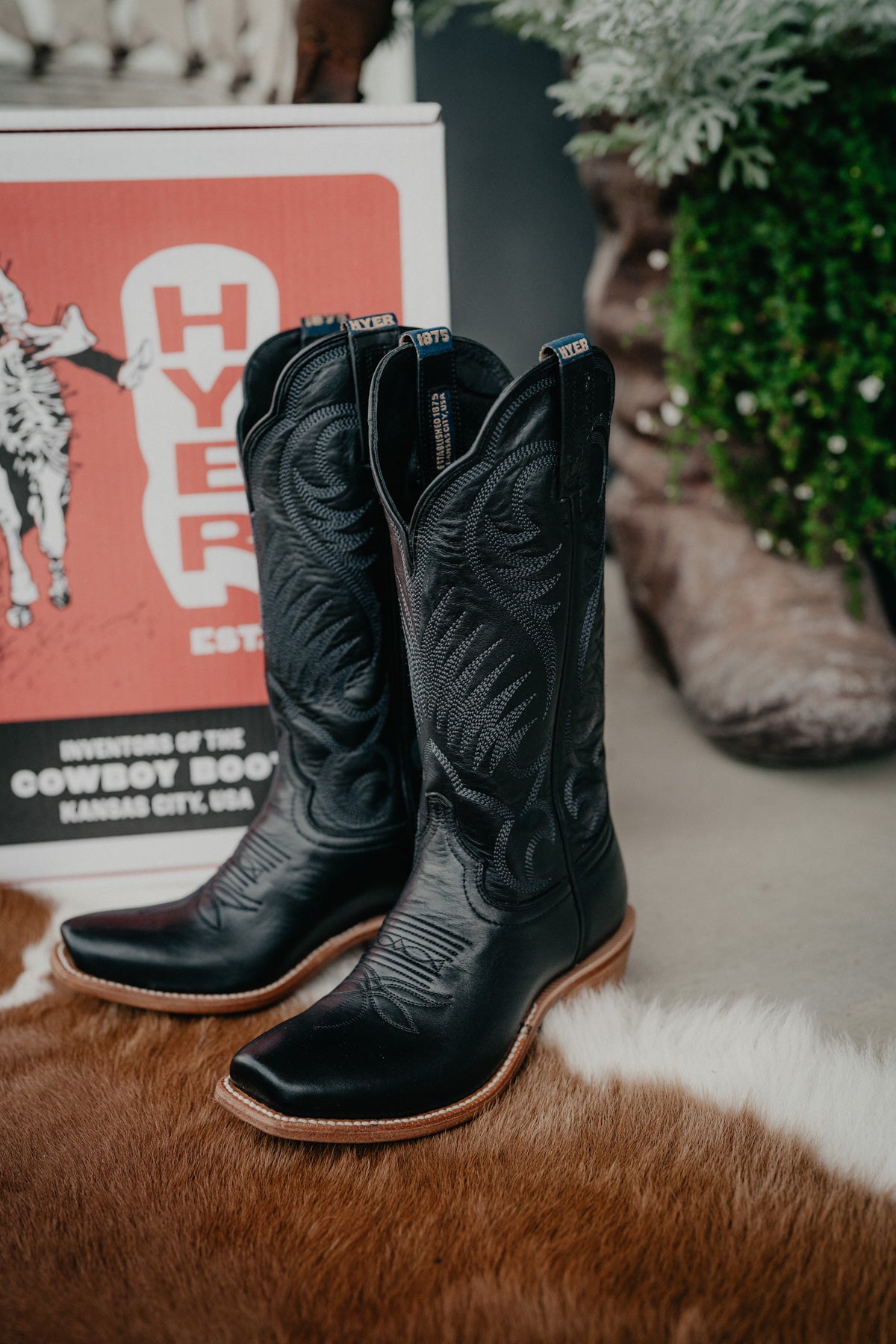 13" Hyer  Leawood Women's BLACK Boots