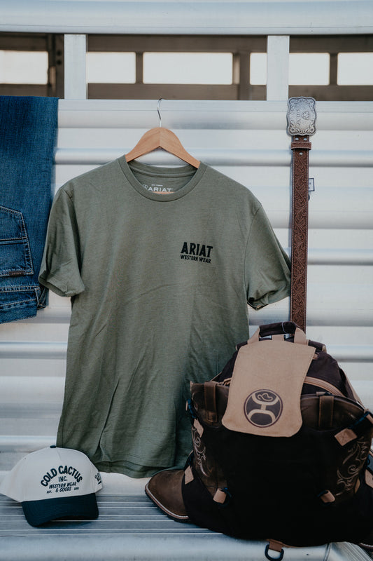 'Sullivan' Men's  Forest Green Ariat T-Shirt