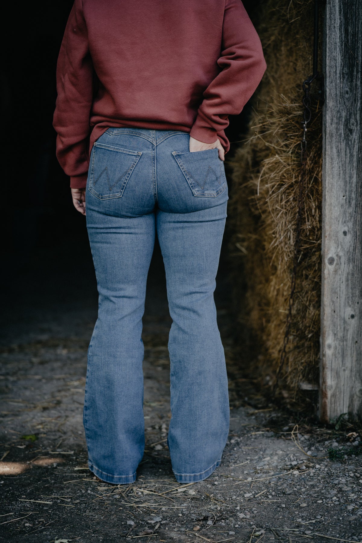 'Jemma' Midwash Bespoke Flare by Wrangler (25-34)