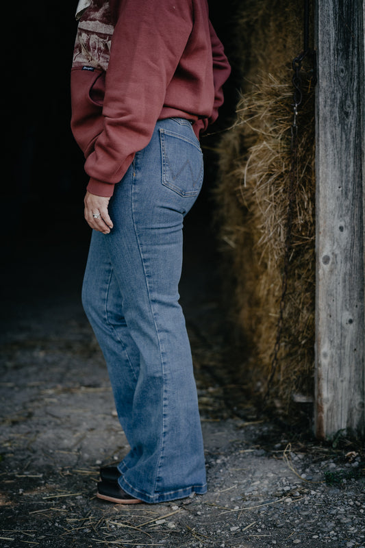 'Jemma' Midwash Bespoke Flare by Wrangler (25-34)