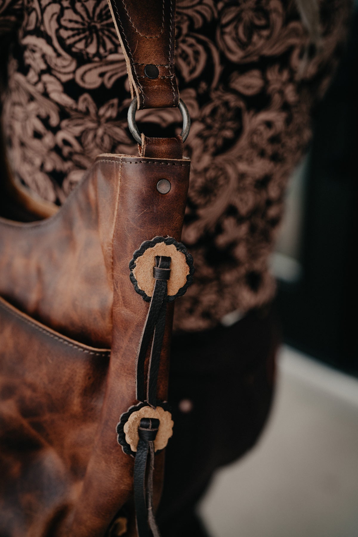 'Guadalupe' Cowhide Hobo Bag by STS Ranchwear