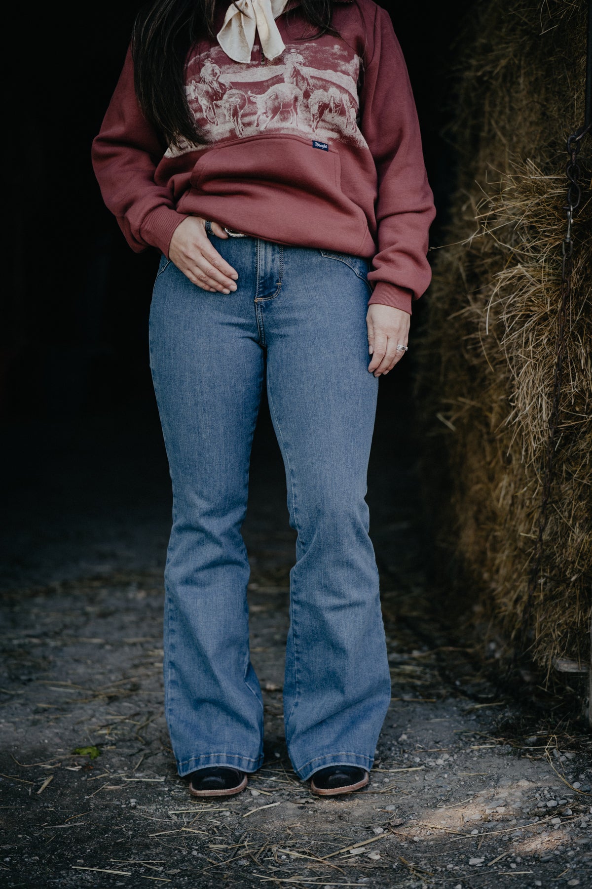 'Jemma' Midwash Bespoke Flare by Wrangler (25-34)