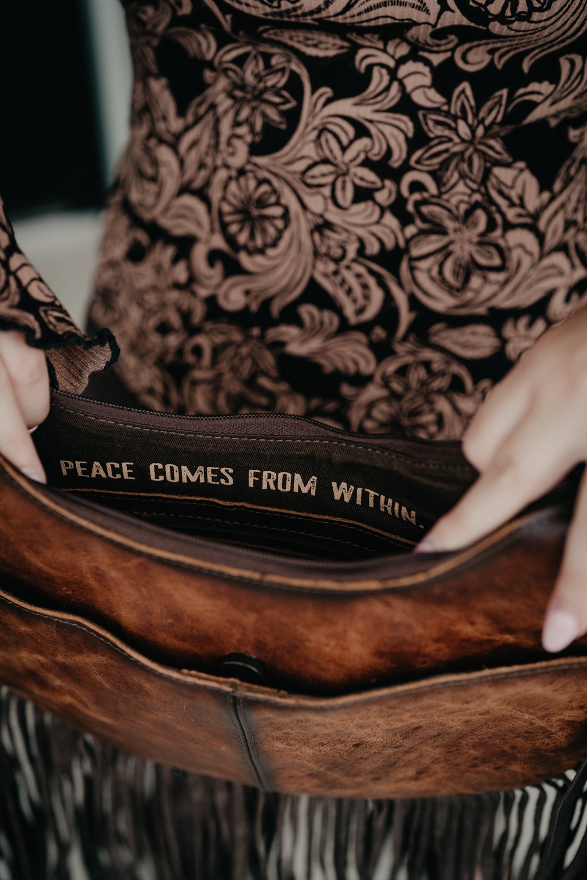 'Guadalupe' Cowhide Nelly Crossbody by STS Ranchwear