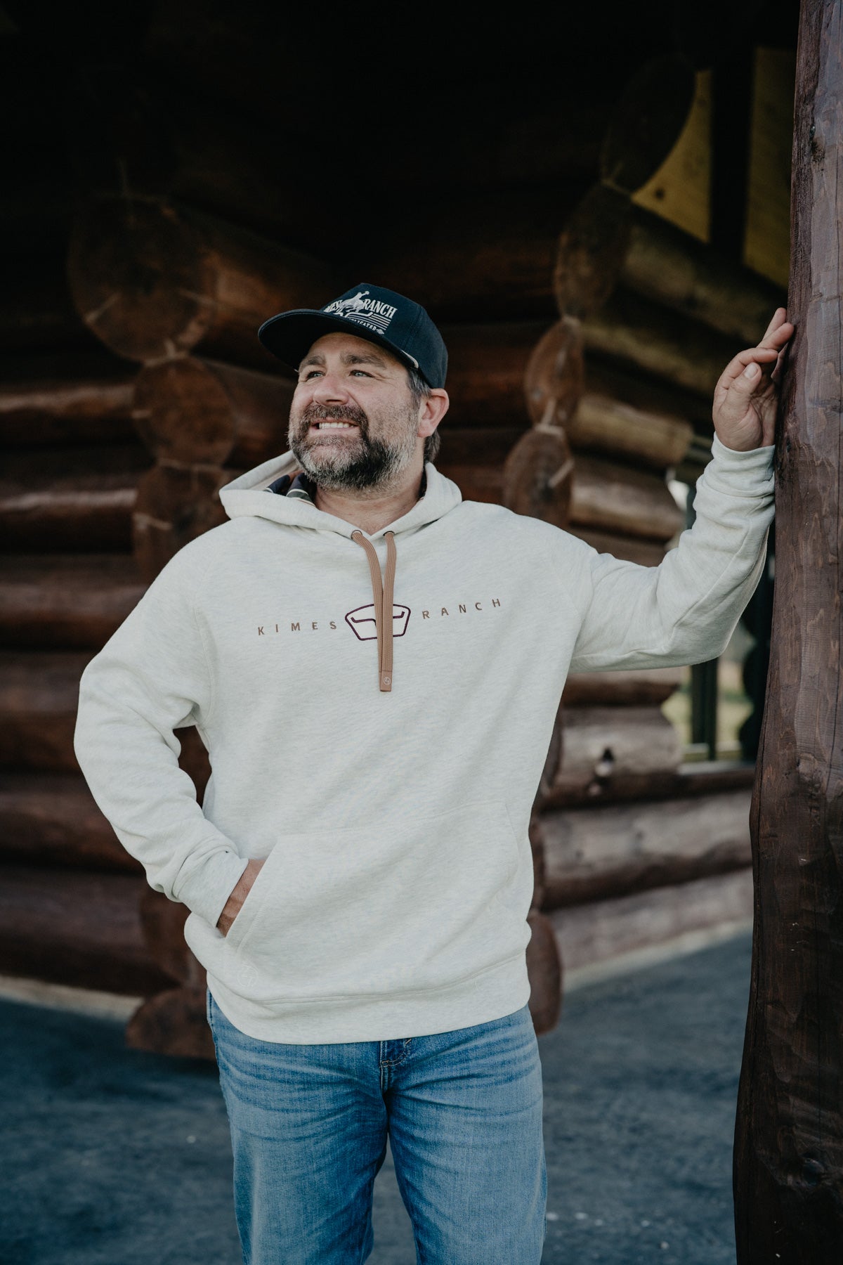'Back Then' Oatmeal Heather Hoodie by KIMES Ranch X Zach Top