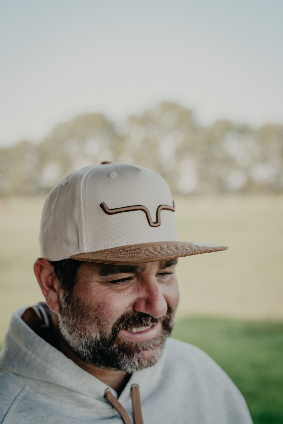Kimes Ranch Weekly Trucker Hat - Sand/Brown