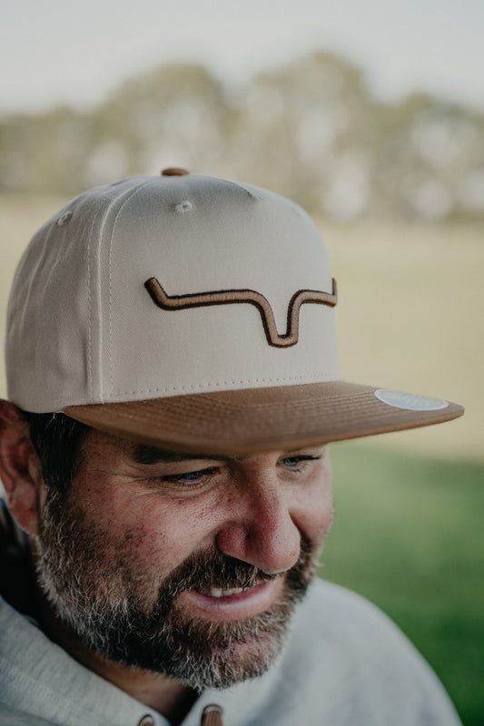 Kimes Ranch Weekly Trucker Hat - Sand/Brown