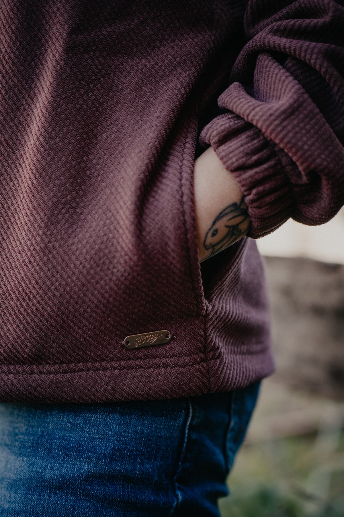 'Cowgirl Soul' Women's Maroon 1/4 Zip Hoodie by Hooey
