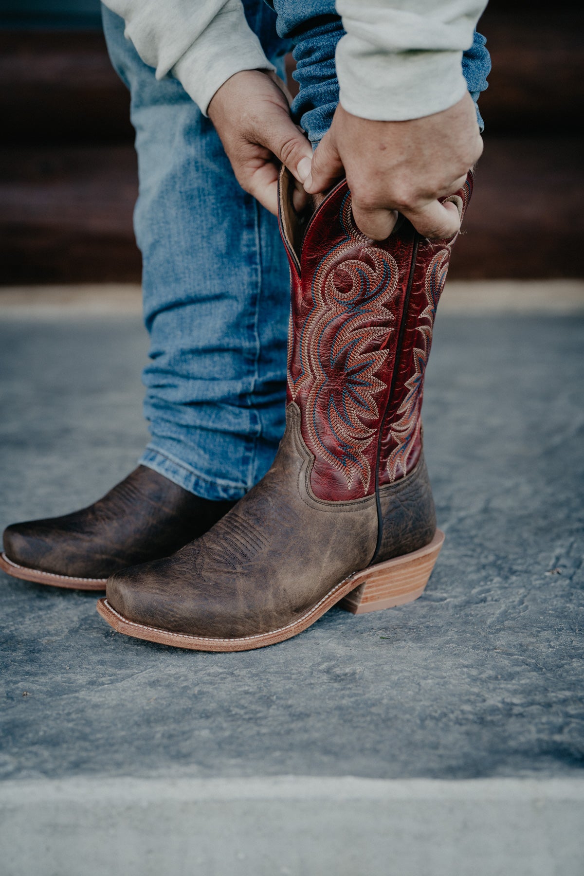 13" ‘Riley’ Tobacco Tan Men's Hyer Cowboy Boot