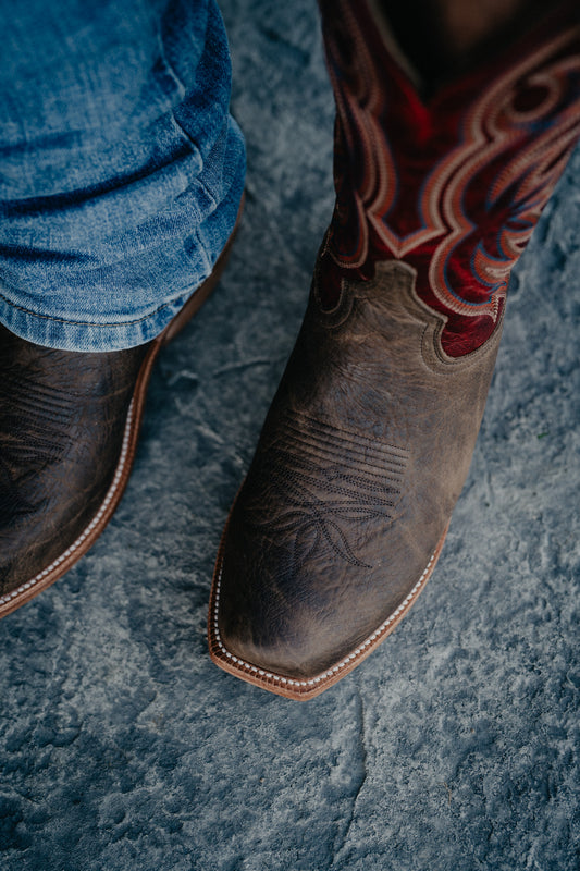 13" ‘Riley’ Tobacco Tan Men's Hyer Cowboy Boot