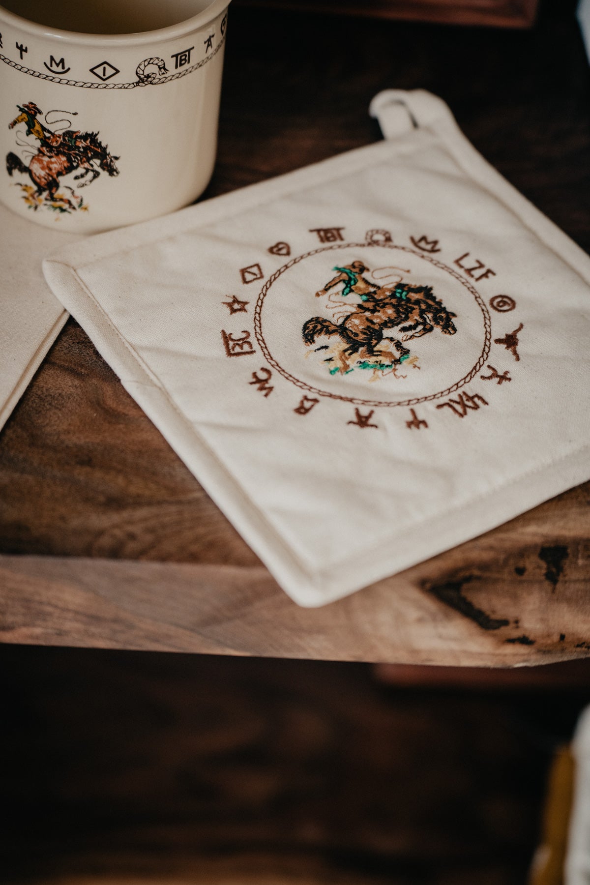 'Broncs & Brands' Potholder Pair (2 Pc Set)