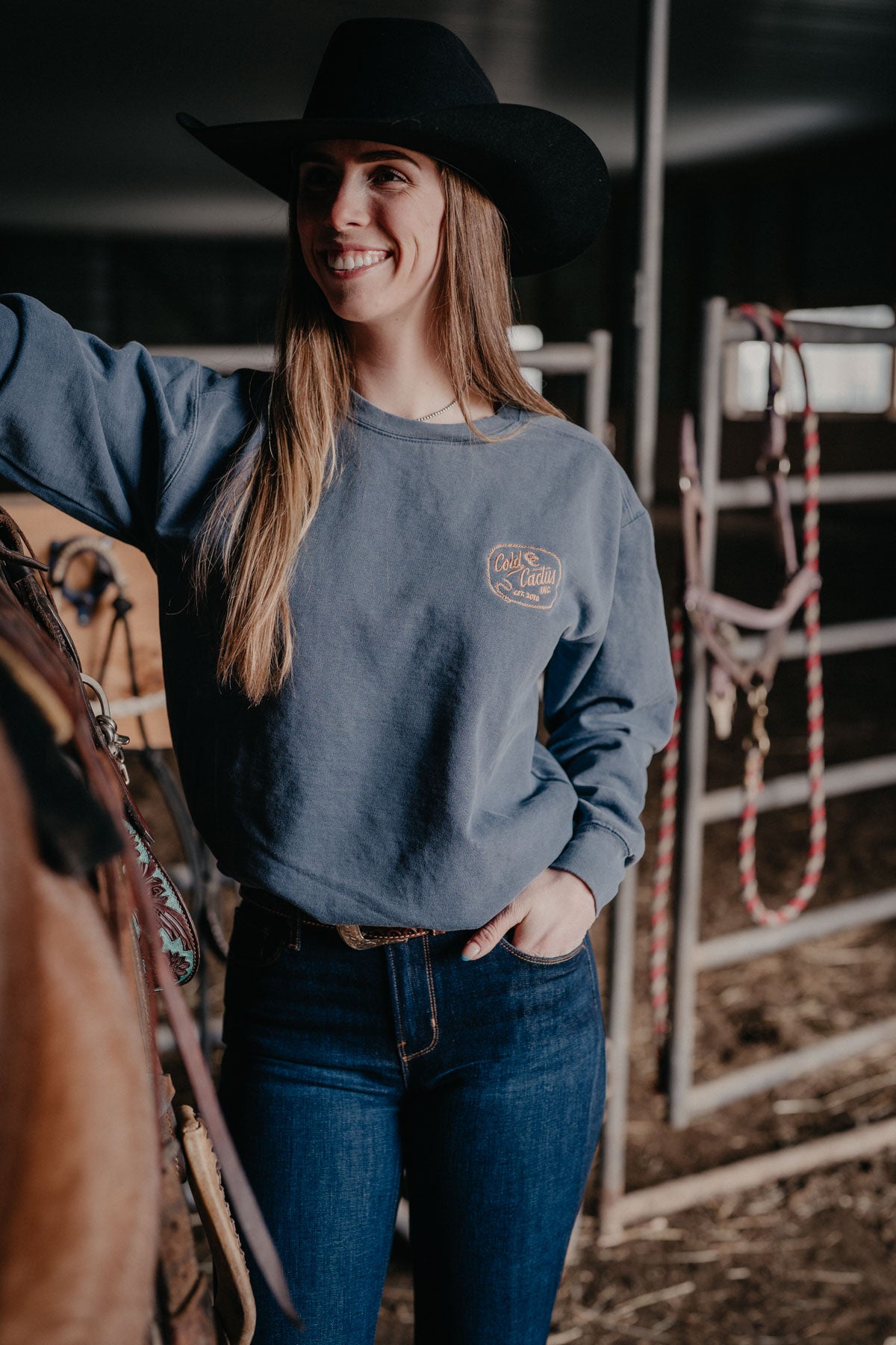 Cold Cactus Rope Logo Embroidered Unisex Crewneck (S - XXL) – Cold ...