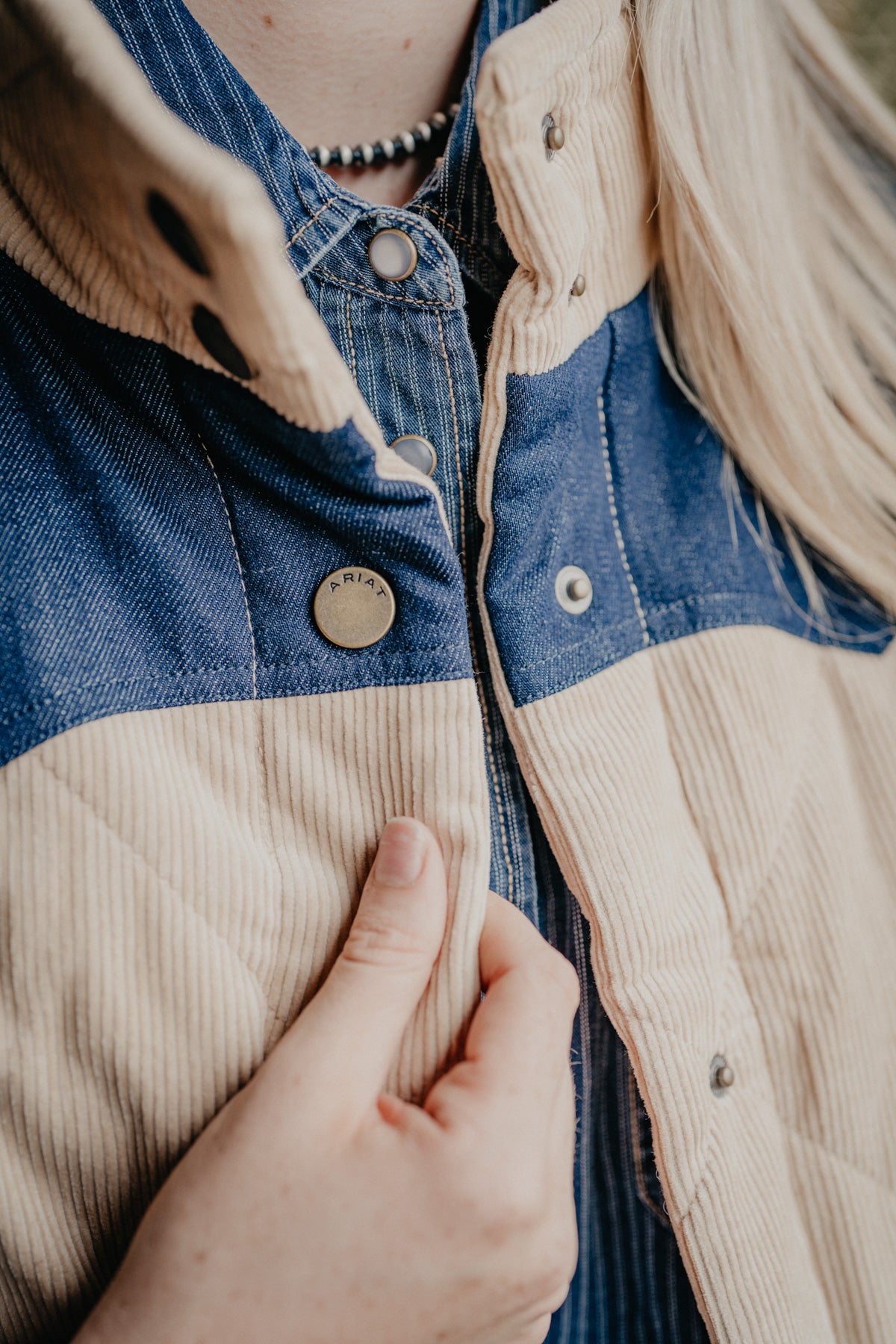 'Bailey' Women's Ariat Vest in Irish Cream