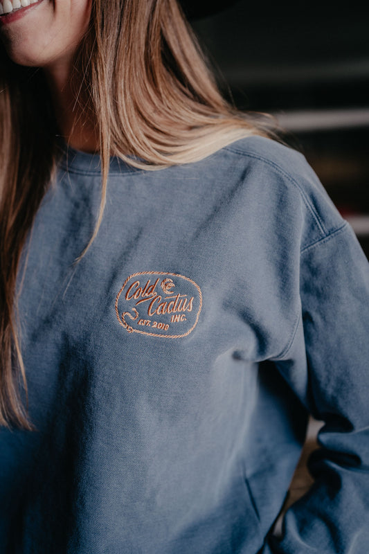 Cold Cactus Rope Logo Embroidered Unisex Crewneck (S - XXL)