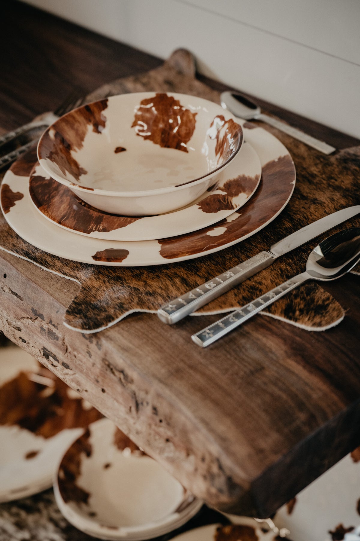 Hide Shaped Cowhide Placemat
