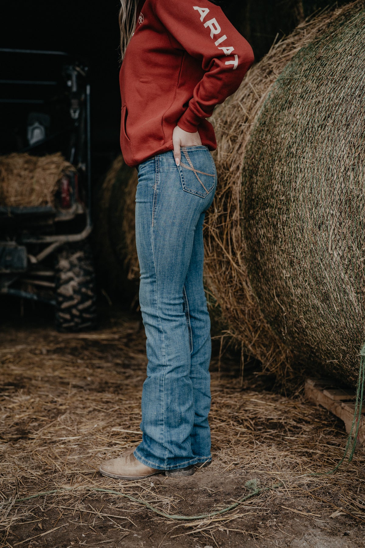 'Maggie' Mid Wash Perfect Rise Bootcut by Ariat