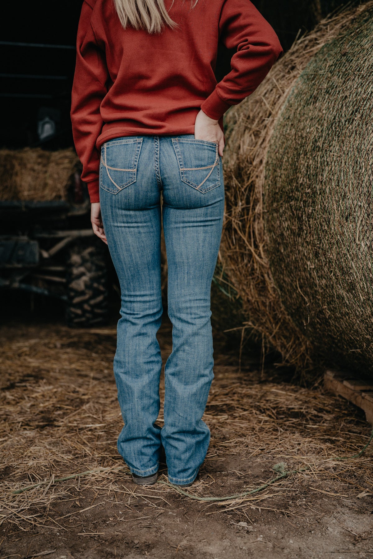 'Maggie' Mid Wash Perfect Rise Bootcut by Ariat