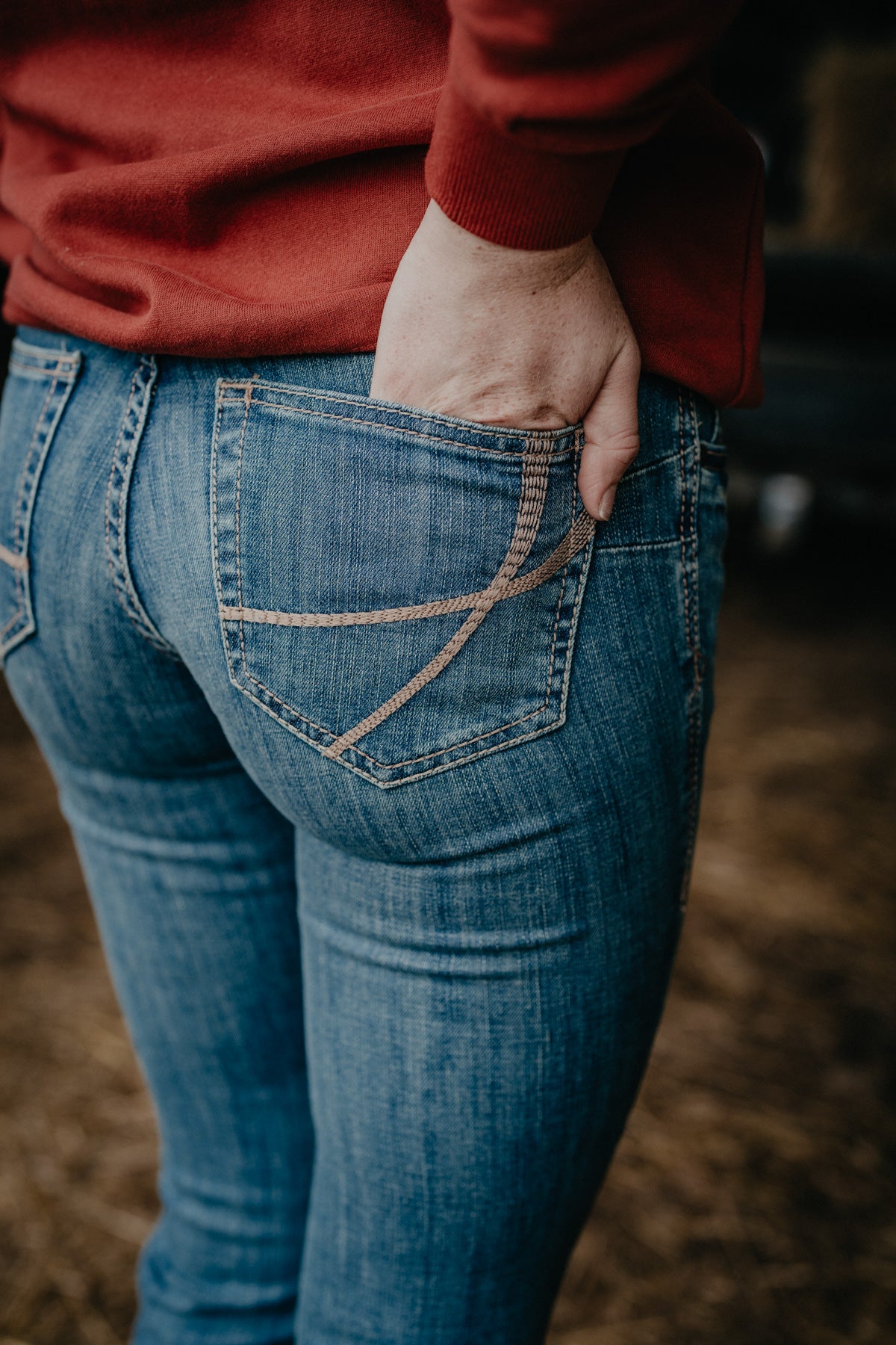 'Maggie' Mid Wash Perfect Rise Bootcut by Ariat