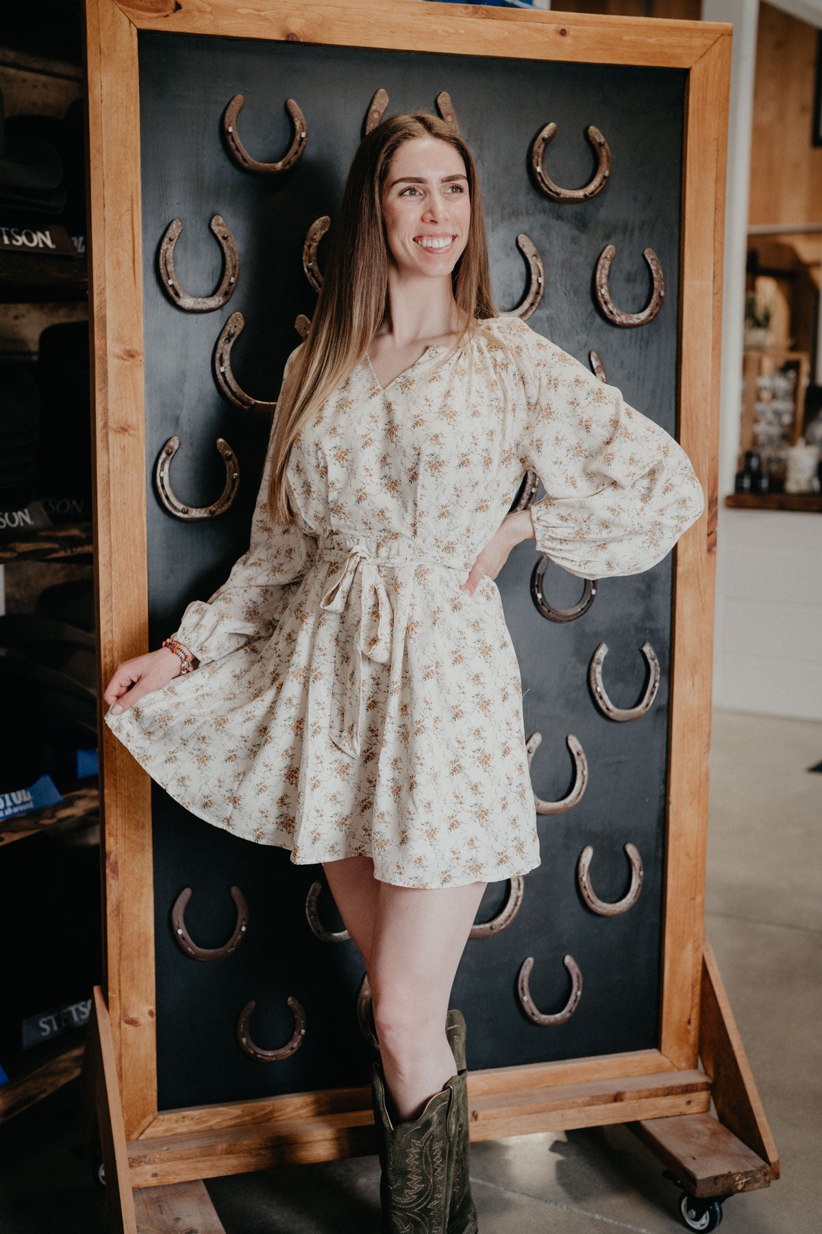 'Maya' Floral Pleated Mini Dress with Pockets (S-L)