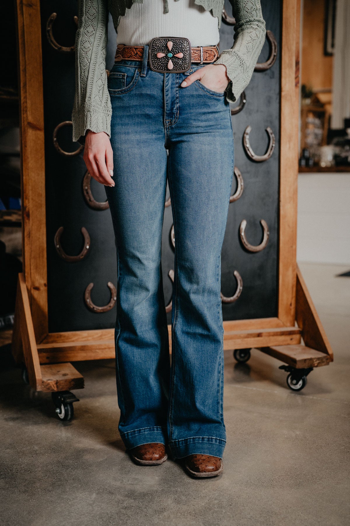 'Phoenix' High Rise Trouser by Rock & Roll Denim (Sizes 24-36)