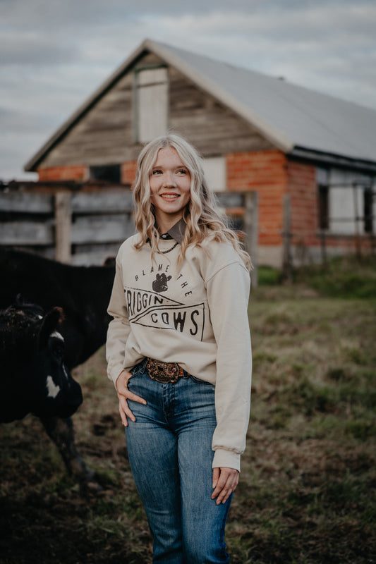 'Friggin Cows' Sand Crewneck (S-XXL)