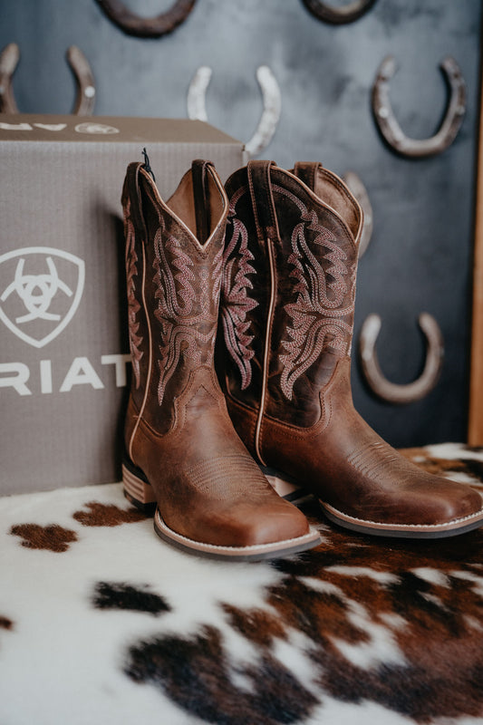 'Olena' Sassy Brown Ariat Women's Cowboy Boot (B & C Widths)