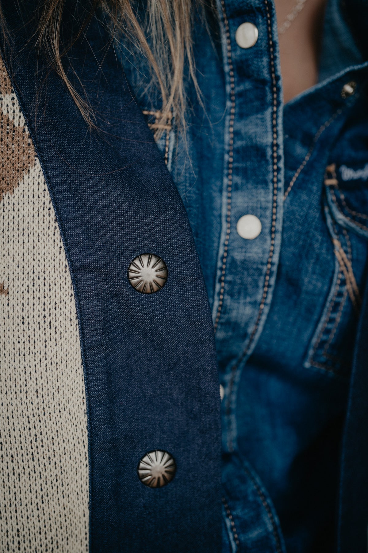 'Jolene' Women's Cream Button Up Cardigan by Hooey