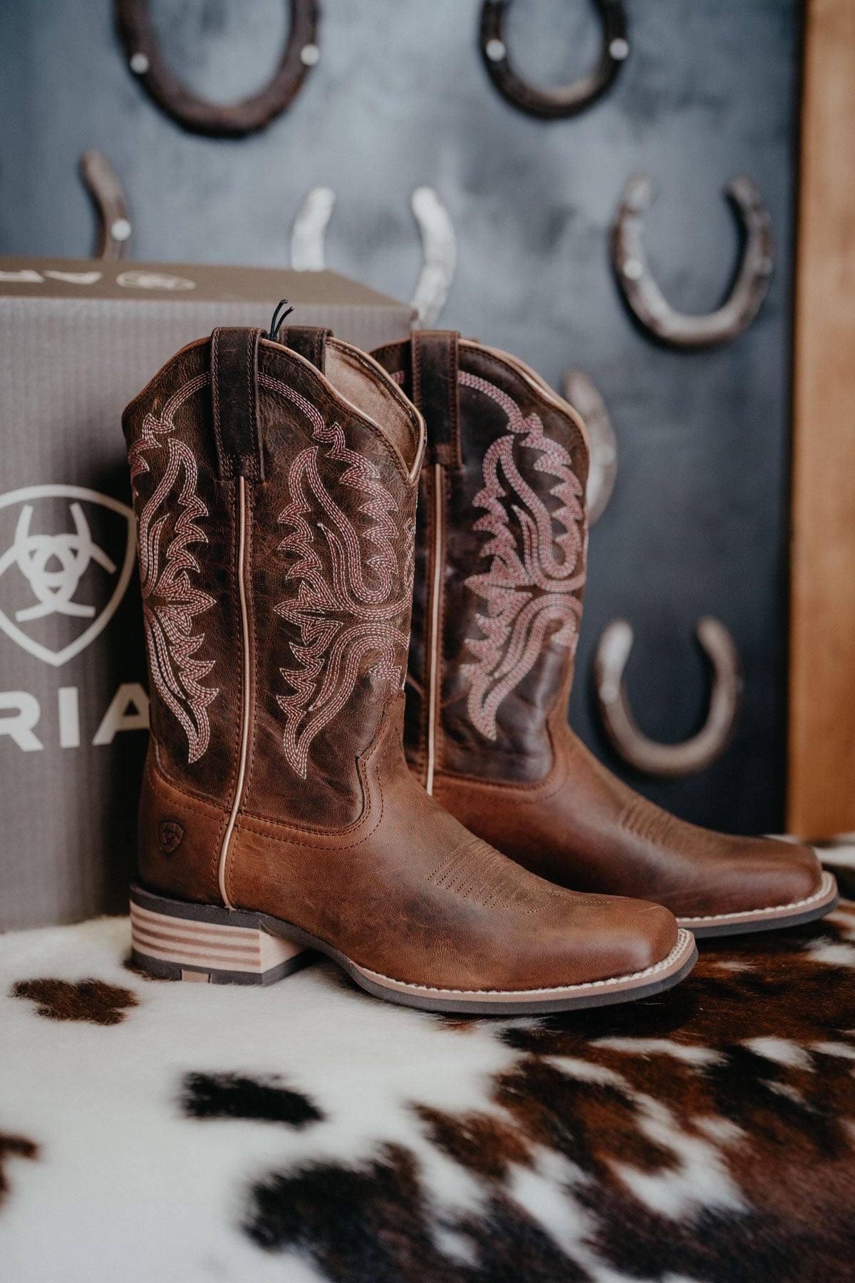 'Olena' Sassy Brown Ariat Women's Cowboy Boot (B & C Widths)