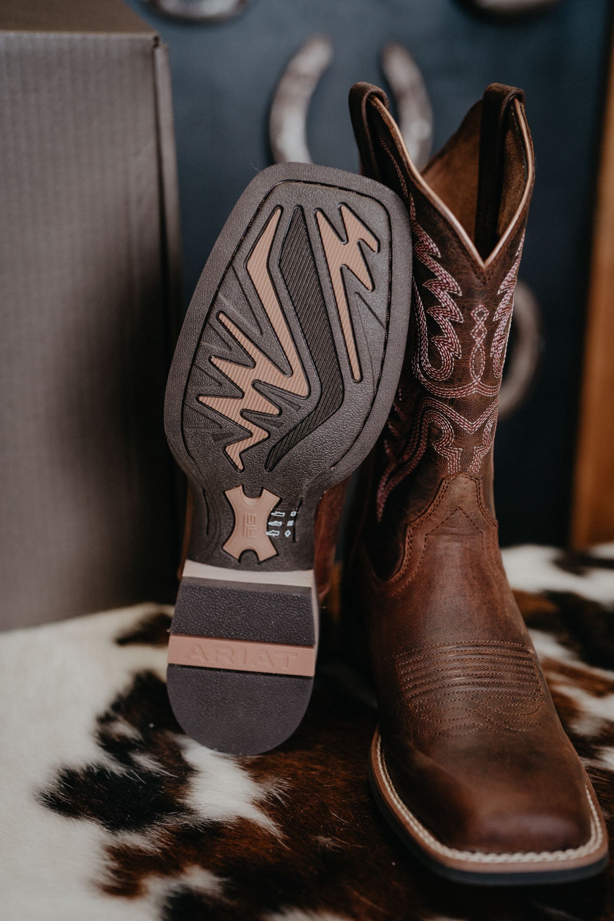 'Olena' Sassy Brown Ariat Women's Cowboy Boot (B & C Widths)