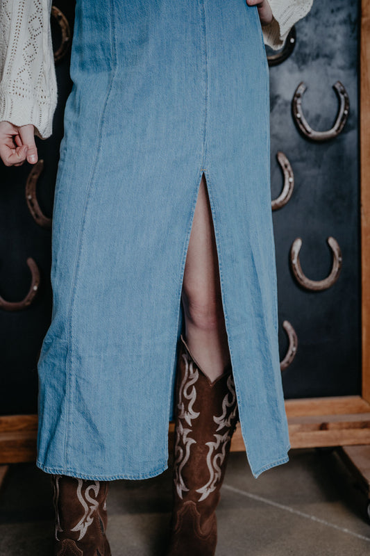 'Wendi' Wrangler Women's Denim Maxi Dress (S-XXL)
