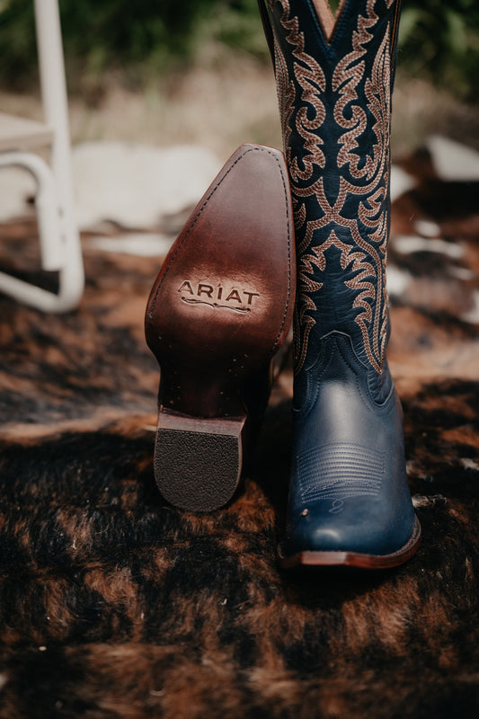 "Ellamore" Womens X-Toe Cowboy Boots by Ariat - Royal Cobalt (6.5-10)