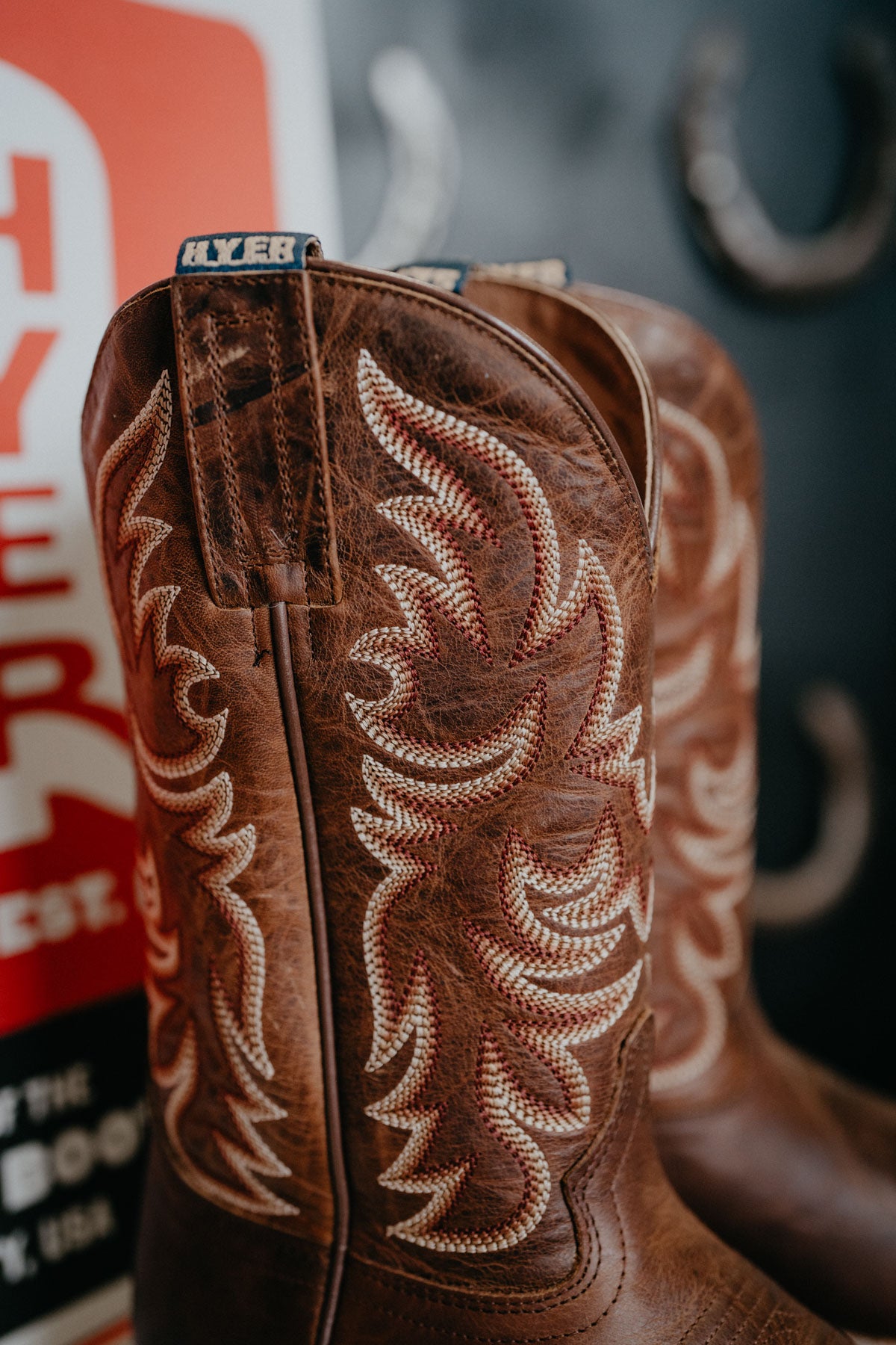 'Topeka' 11" Chestnut Women's Hyer Square Toe Cowboy Boot with Chestnut Upper (Size 6-11; B Width)