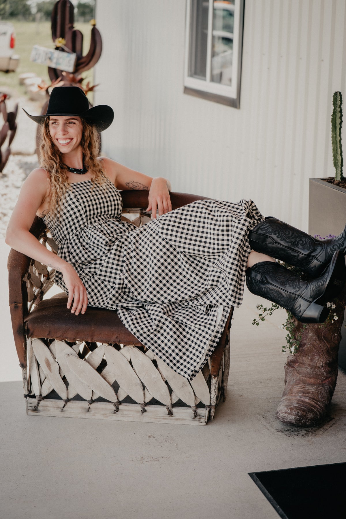 "Amora" Womens X-Toe Cowboy Boots by Ariat - Obsidian (Sizes 6 - 10)
