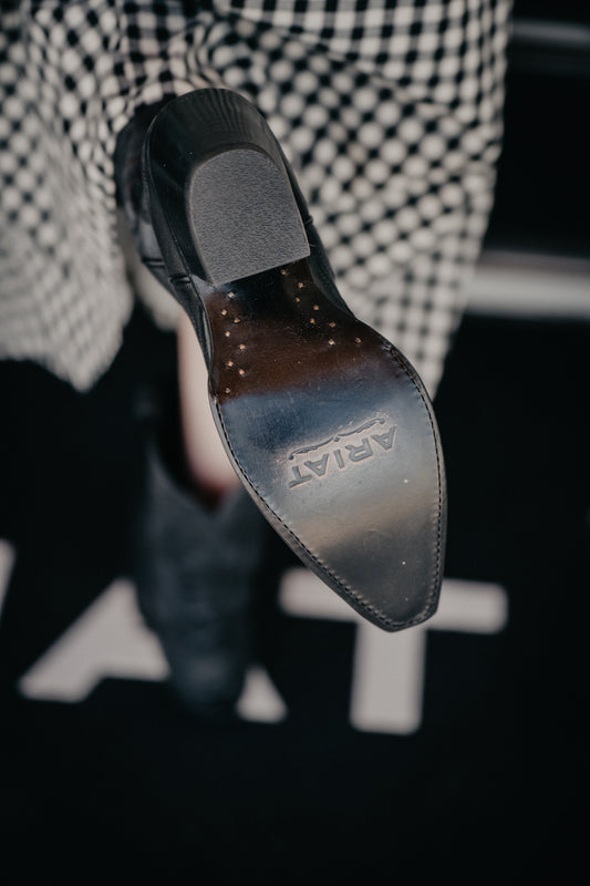 "Amora" Womens X-Toe Cowboy Boots by Ariat - Obsidian (Sizes 6 - 10)