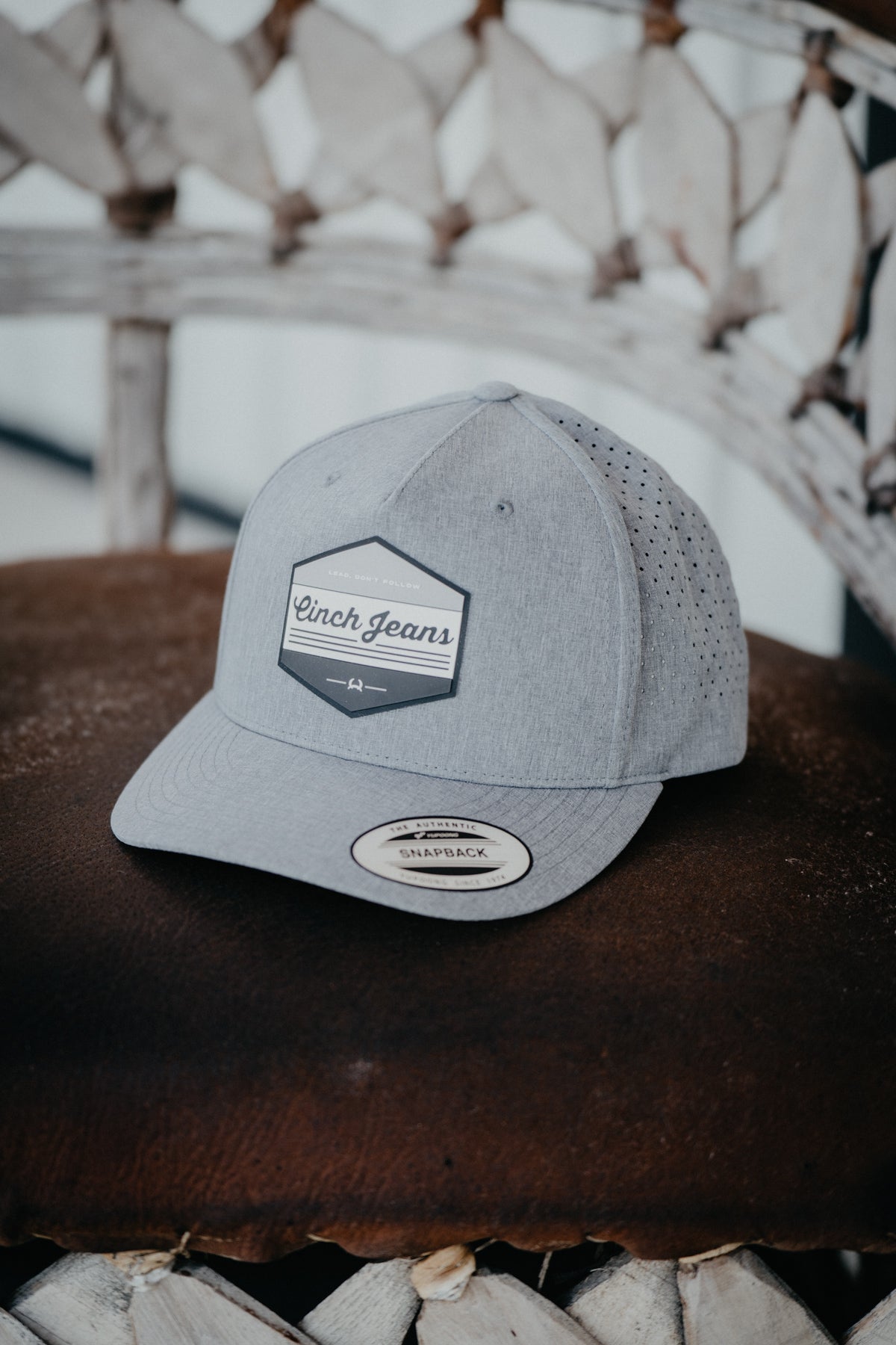 CINCH Gray Flexfit Ball Cap - One Size