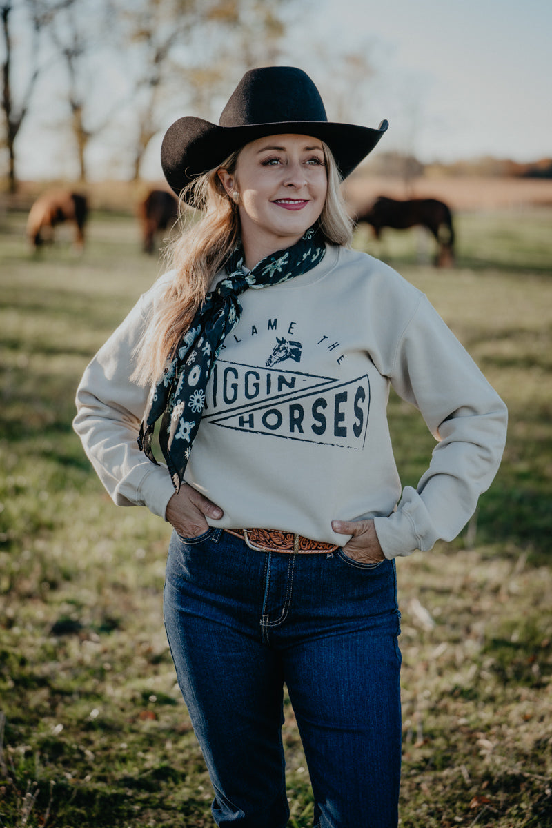 'Friggin Horses' Sand Crewneck (S-XXL)