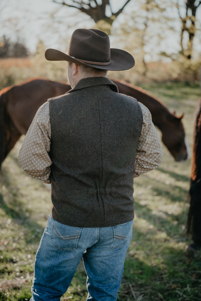 'Monty' Solid Charcoal Vest by Panhandle Slim (M-XXL)