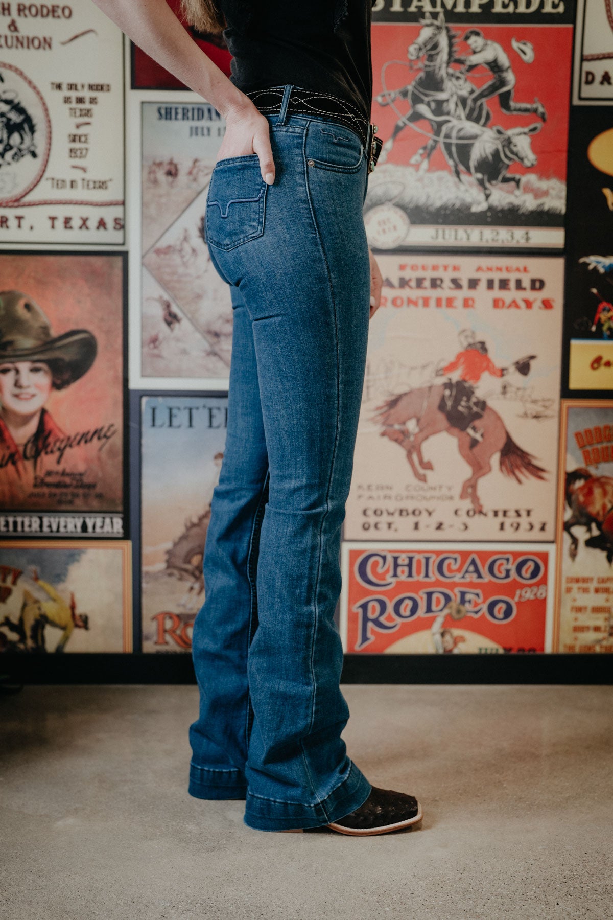 Lola Mid Rise Trouser Jean by Kimes Ranch