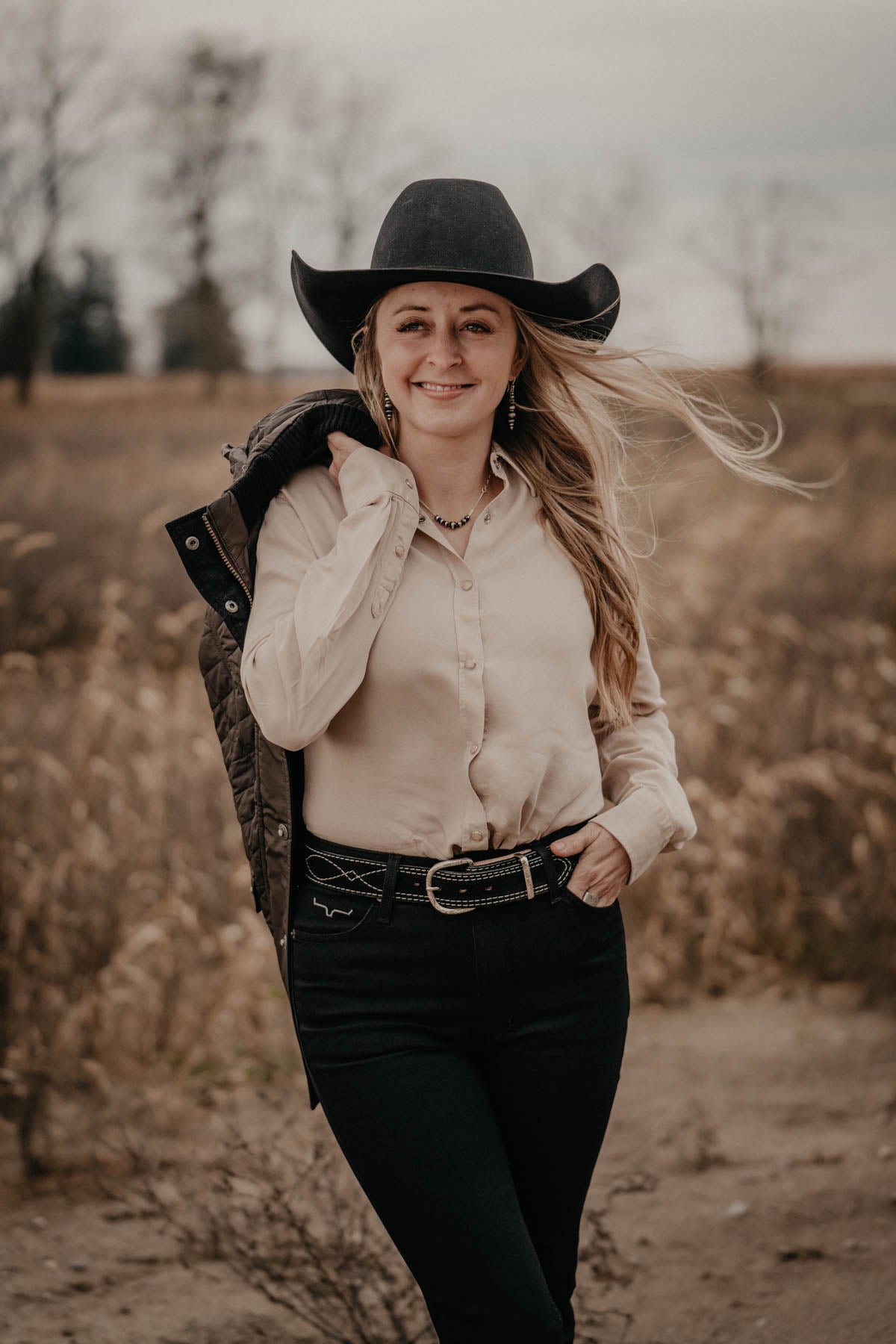 'Claire' Blouse by Madison Creek (Ivory XS ONLY)