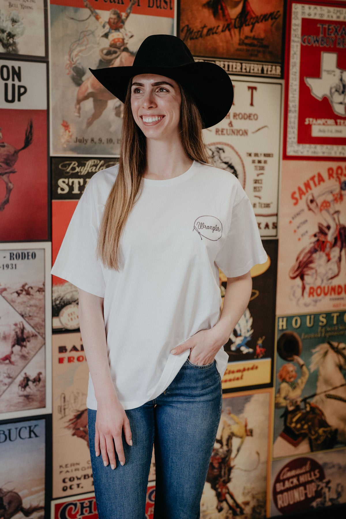 'Reba' Women's Rodeo Poster Oversized Tee (XS-XXL)