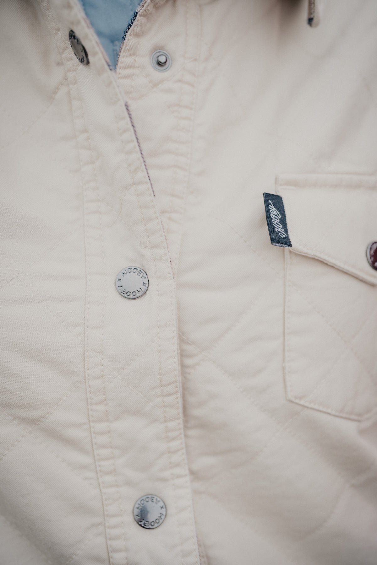 'Blakely' Women's Cream Quilted Jacket with Reversible Aztec by Hooey
