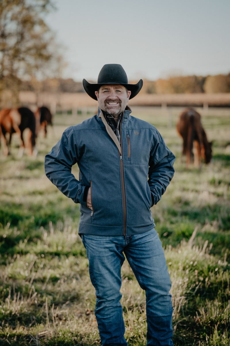 'Grayson' Men's CINCH Bonded Jacket Blue (S-XXL)