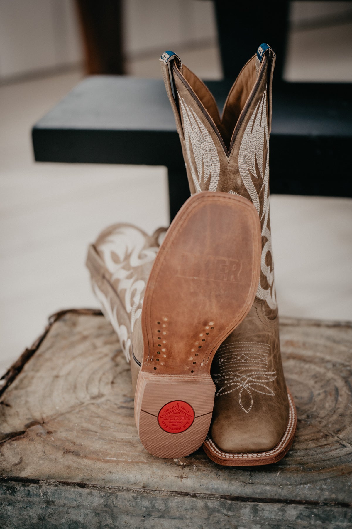 13" 'Augusta' Tan Hyer Women's Cowboy Boots (Sizes 6-11/ B & C Widths)