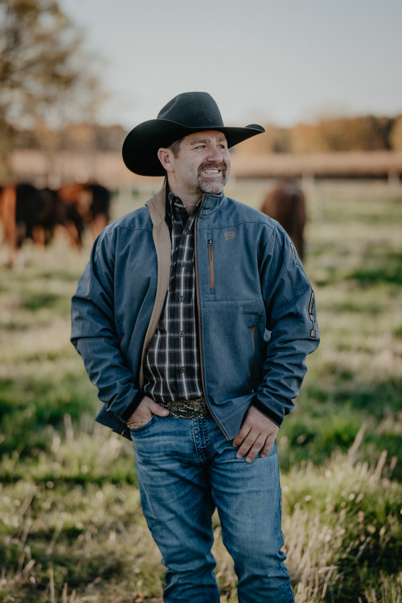 'Grayson' Men's CINCH Bonded Jacket Blue (S-XXL)