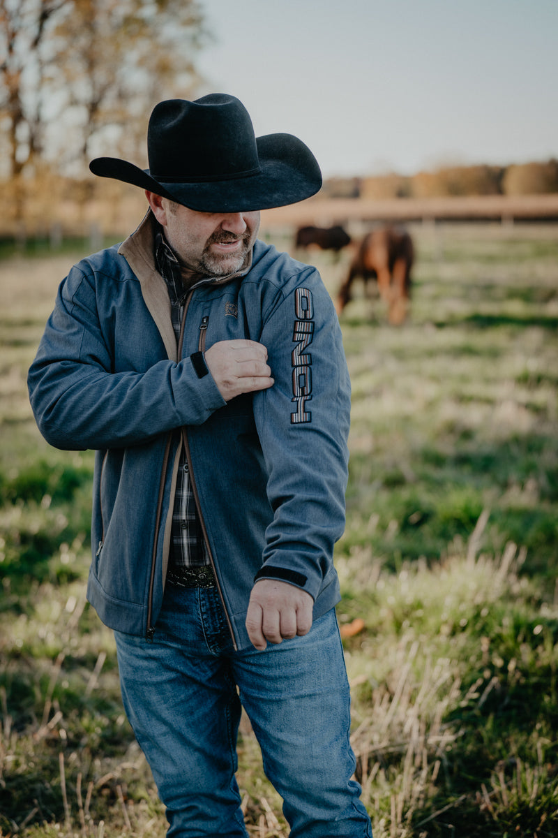 'Grayson' Men's CINCH Bonded Jacket Blue (S-XXL)